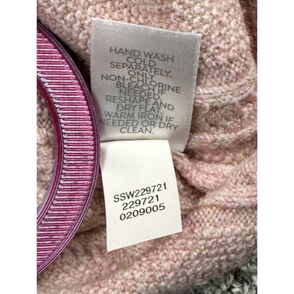 J. Jill Pink Textured Tunic Sweater M Soft Cotton Knit Pullover Side‎ Slit Cozy - Picture 10 of 10
